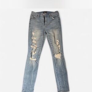 Abercrombie & Fitch Distressed  High Waisted Skinny Jeans